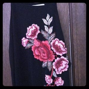 Cute rose embroidered lbd never worn